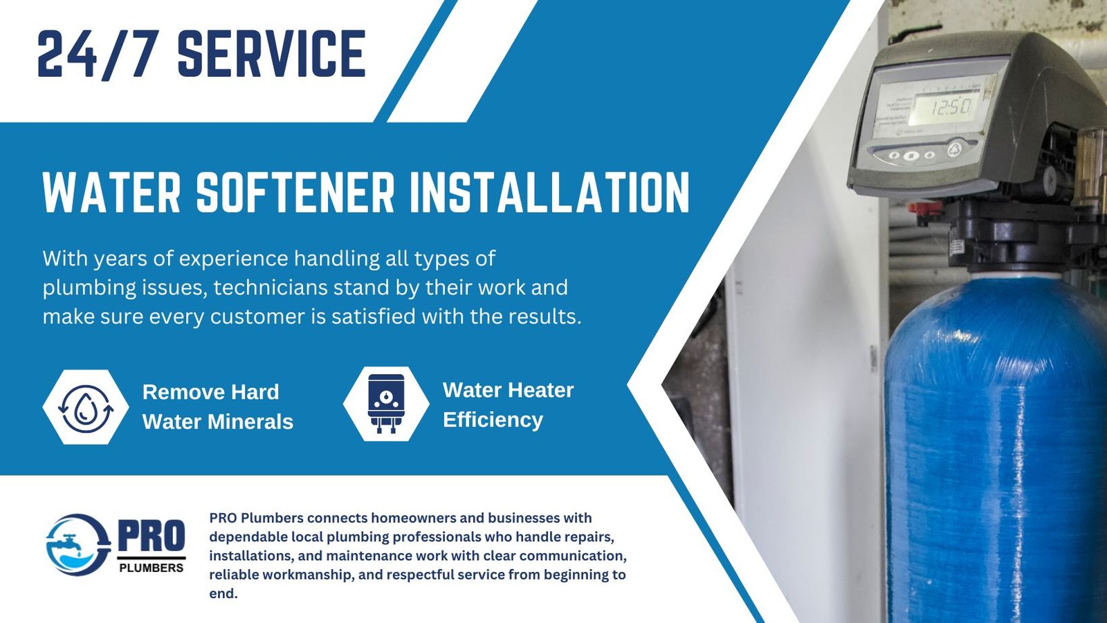 Water softener installation in San Angelo, TX